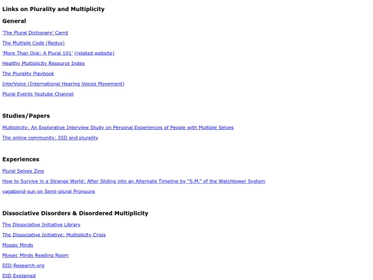 plurality screenshot