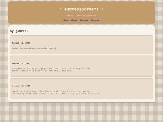 journal screenshot