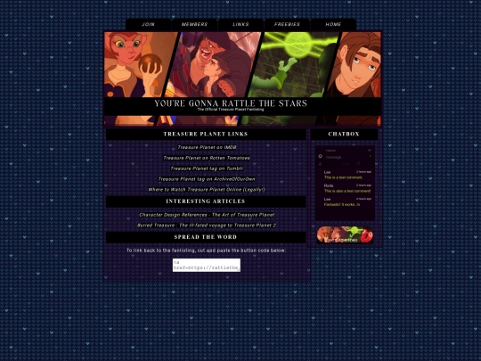 links screenshot