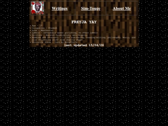 AboutMe screenshot