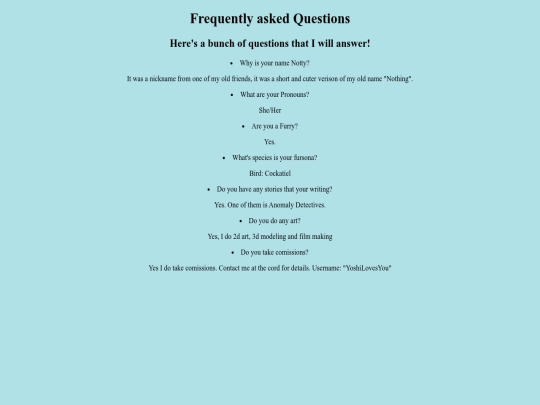 Faq screenshot