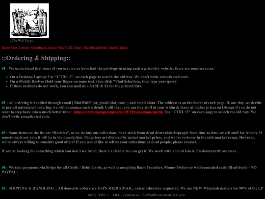OrderingInfo screenshot