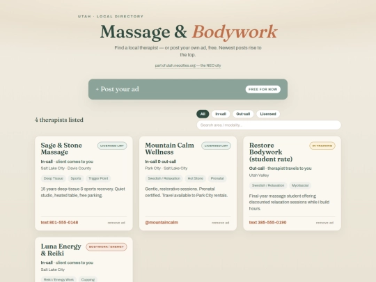 massage screenshot