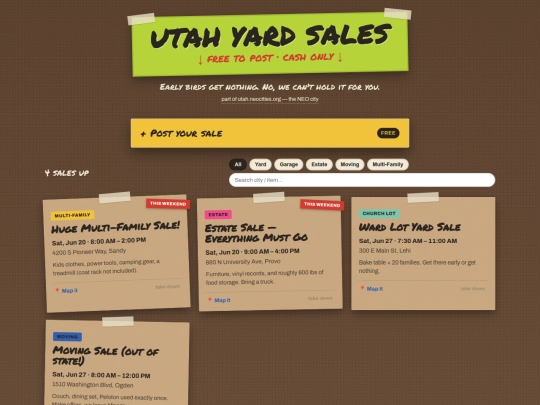 yardsale screenshot
