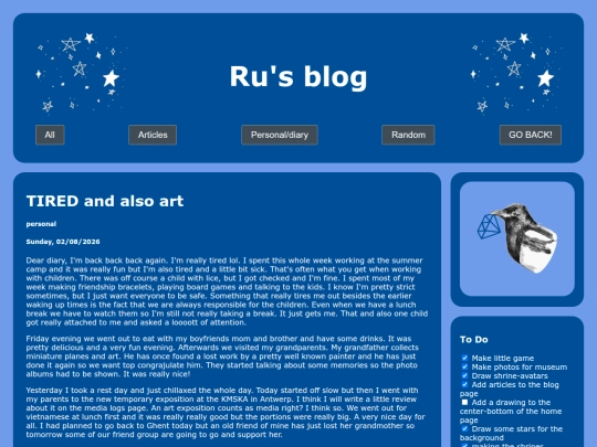 blog screenshot