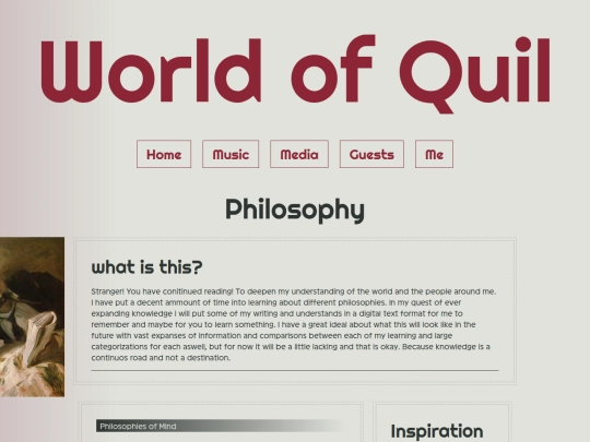 Philosophy screenshot