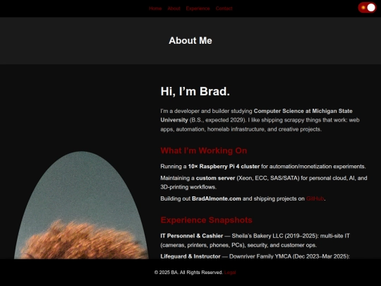 BA-Aboutme screenshot