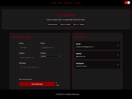 BA-Contactpage screenshot