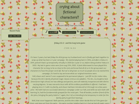 blog screenshot