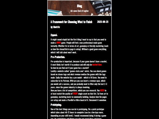 blog screenshot