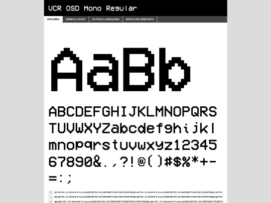 VCR_OSD_Mono/vcr_osd_mono_1.001-demo screenshot