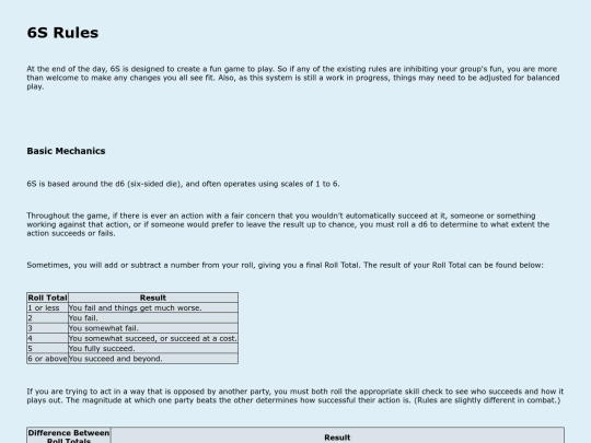 rules screenshot