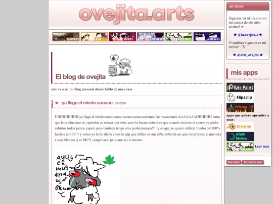 blog screenshot