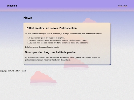 tags/news screenshot