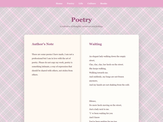 Poetry screenshot