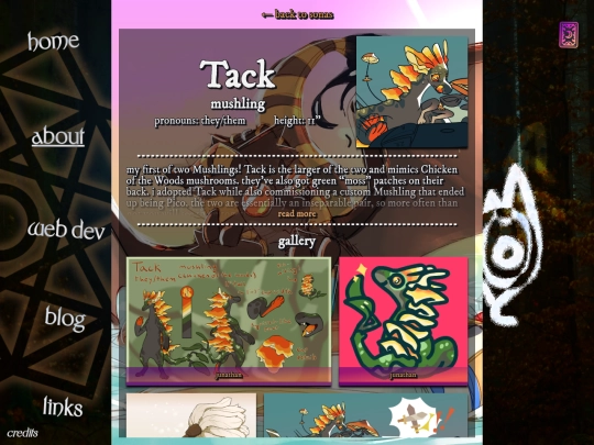about/sonas/tack screenshot