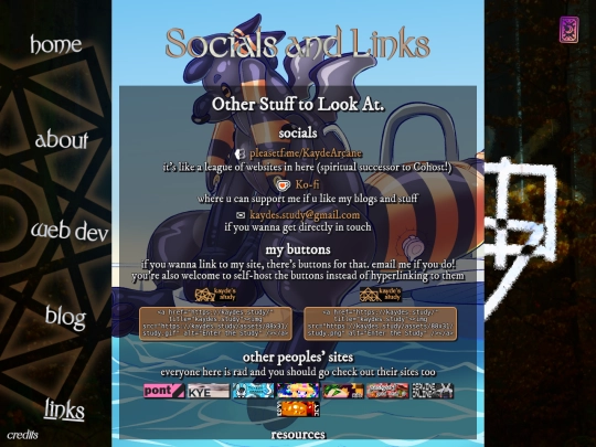 links screenshot