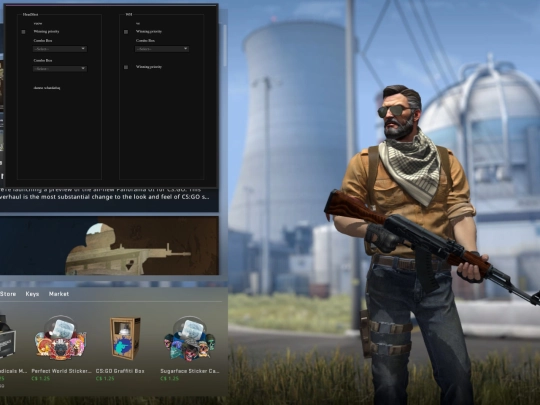 falcon/menu/menu screenshot