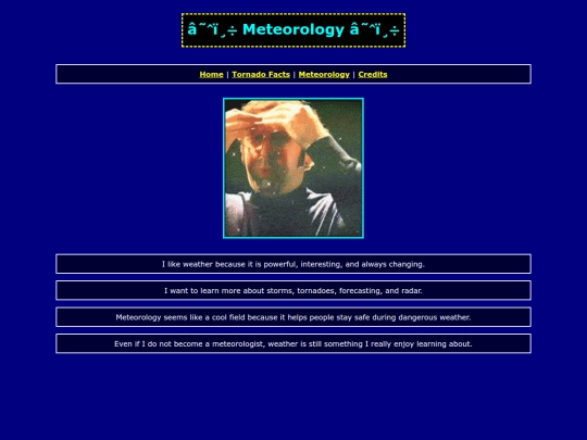 meteorology screenshot