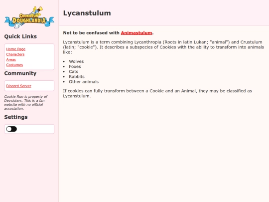 Lycanstulum screenshot