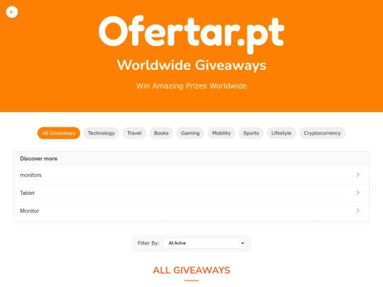 global-giveaways screenshot
