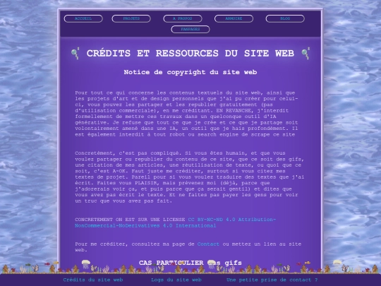 pages/credits screenshot