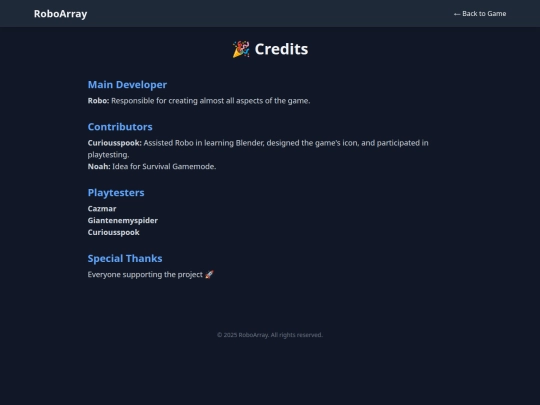 credits screenshot