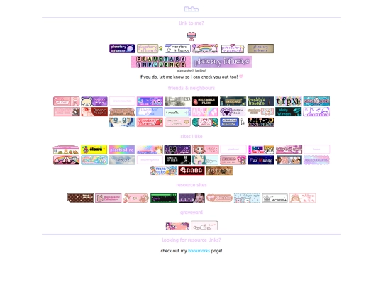 links screenshot