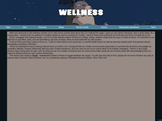 wellness screenshot