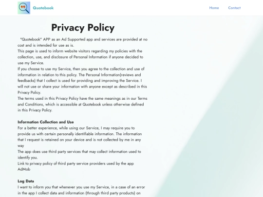privacy-policy screenshot