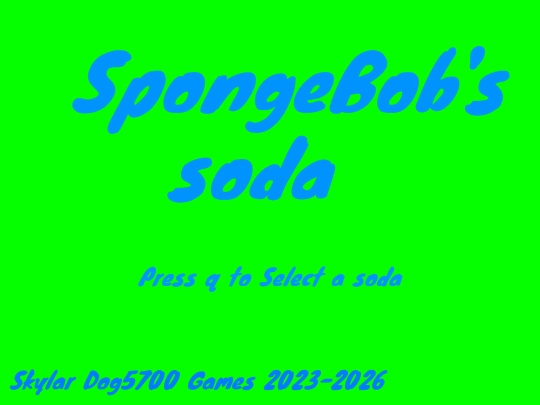 SpongeBobSodaLastVersion screenshot
