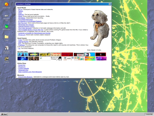 links screenshot