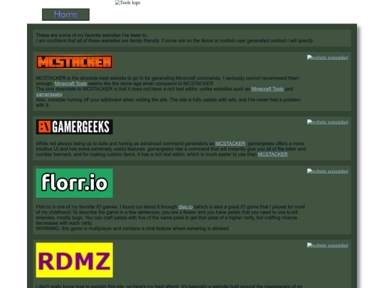 other-pages/cool-websites screenshot