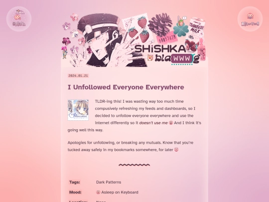 blog/unfollow-feed screenshot