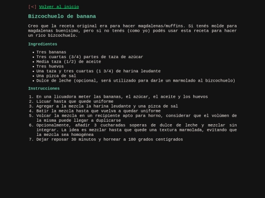 recetas/bizcochodebanana screenshot