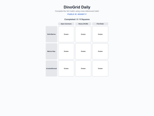 Dinogrid screenshot