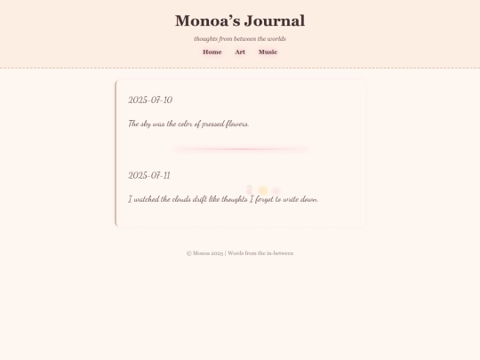 journal screenshot