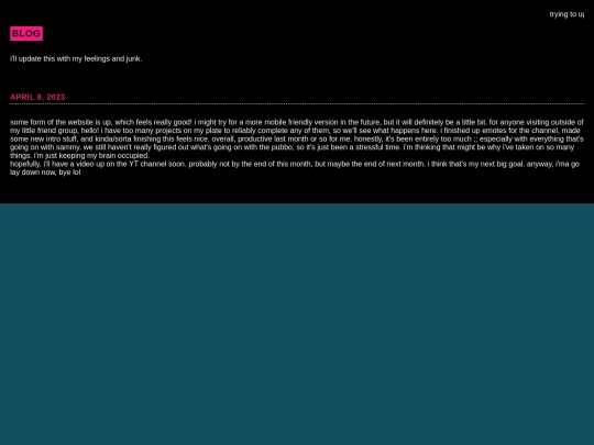 blog screenshot