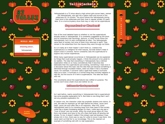 87ValleyPages/Yellowjackets screenshot