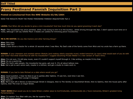self titled/FranzFannishInqu.P2 screenshot