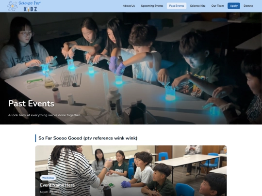 past-events screenshot
