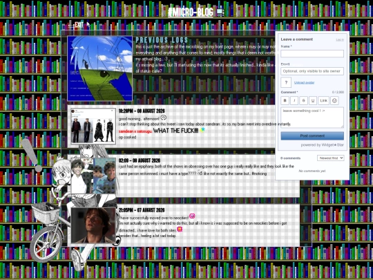 microbloglog screenshot