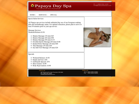services screenshot