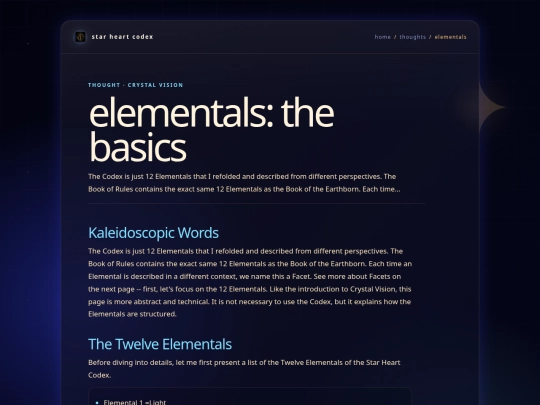 thoughts/elementals screenshot