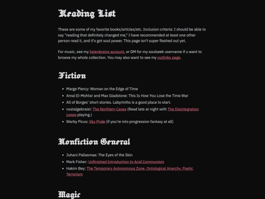 reading-list screenshot