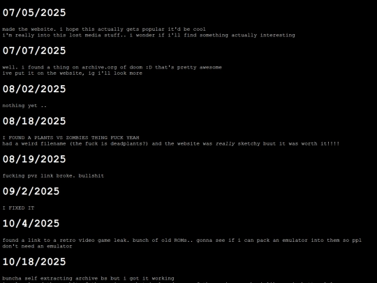 diary screenshot