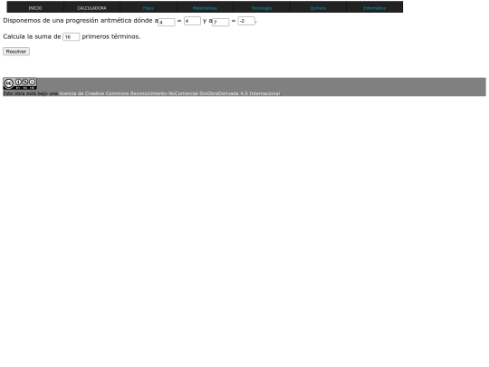aritmetica screenshot