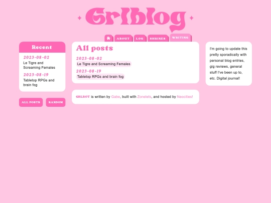 blog screenshot