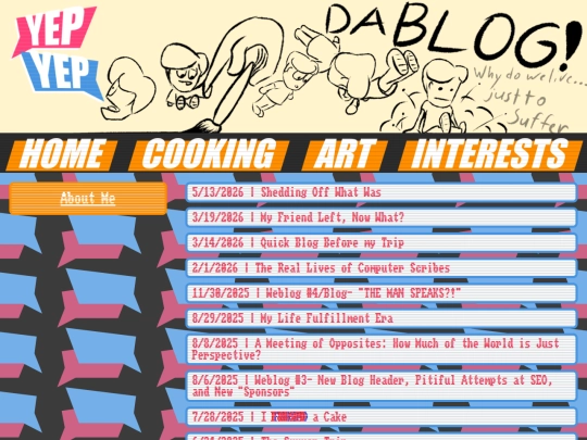 Blog screenshot