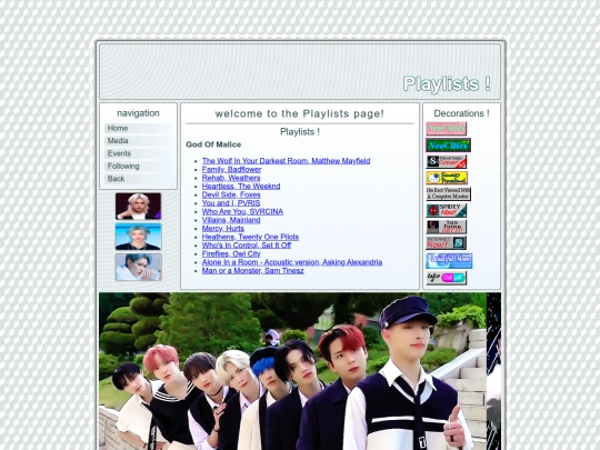 MUSIC PAGES/MORE PAGES/godofmaliceplaylist screenshot